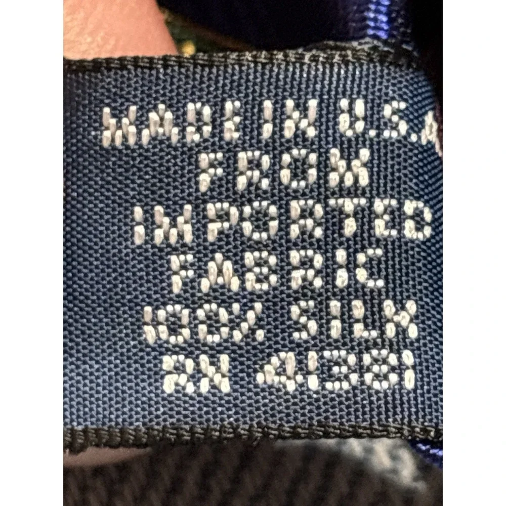Genuine Polo Ralph Lauren Club Silk Tie - Blue With Shields Hand Made Silk USA